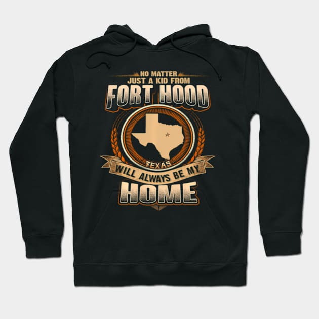 Just A From Fort Hood Texas Hometown Hoodie by Ro Go Dan